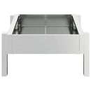 vidaXL Csirke Etető Tál Ezüst 80 x 28 x 13.5 cm Horganyzott acél