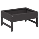 vidaXL Madár Etető Fekete 80 x 28 x 13.5 cm Hidegen Hengerelt Acél