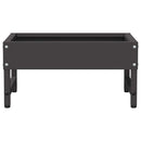 vidaXL Madár Etető Fekete 80 x 28 x 13.5 cm Hidegen Hengerelt Acél