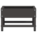 vidaXL Madár Etető Fekete 80 x 28 x 13.5 cm Hidegen Hengerelt Acél