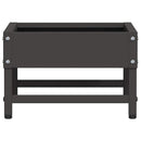 vidaXL Madár Etető Fekete 80 x 28 x 13.5 cm Hidegen Hengerelt Acél