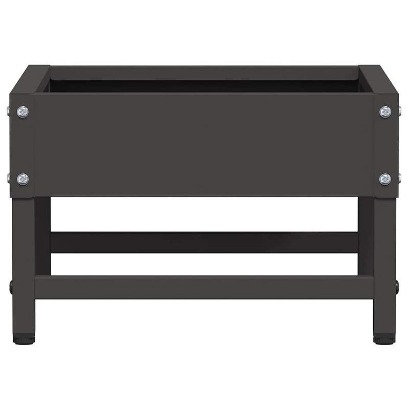 vidaXL Madár Etető Fekete 80 x 28 x 13.5 cm Hidegen Hengerelt Acél