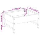 vidaXL Madár Etető Fekete 80 x 28 x 13.5 cm Hidegen Hengerelt Acél