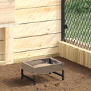 vidaXL Madár Etető Ezüst 80 x 28 x 13.5 cm Horganyzott acél