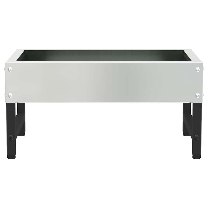 vidaXL Madár Etető Ezüst 80 x 28 x 13.5 cm Horganyzott acél