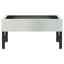 vidaXL Madár Etető Ezüst 80 x 28 x 13.5 cm Horganyzott acél