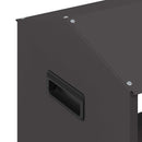 vidaXL Állattenyésztési takarmányzó Fekete 79 x 35 x 62 cm