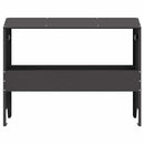 vidaXL Állattenyésztési takarmányzó Fekete 79 x 35 x 62 cm