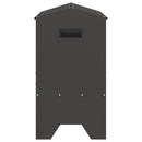 vidaXL Állattenyésztési takarmányzó Fekete 79 x 35 x 62 cm