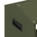 vidaXL Állattenyésztési takarmányzó Olajzöld 79 x 35 x 62 cm