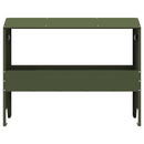 vidaXL Állattenyésztési takarmányzó Olajzöld 79 x 35 x 62 cm