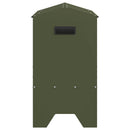 vidaXL Állattenyésztési takarmányzó Olajzöld 79 x 35 x 62 cm