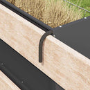 vidaXL Szénazsák Fekete 71 x 33 x 70 cm Hidegen Hengerelt Acél