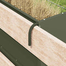 vidaXL Szénazsák Olajzöld 71 x 33 x 70 cm Hidegen Hengerelt Acél