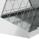 vidaXL Szénazsák Ezüst 71 x 33 x 70 cm Horganyzott acél