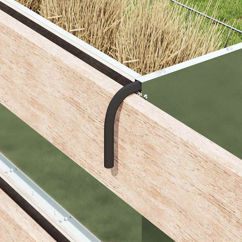 vidaXL Szénazsák Ezüst 71 x 33 x 70 cm Horganyzott acél