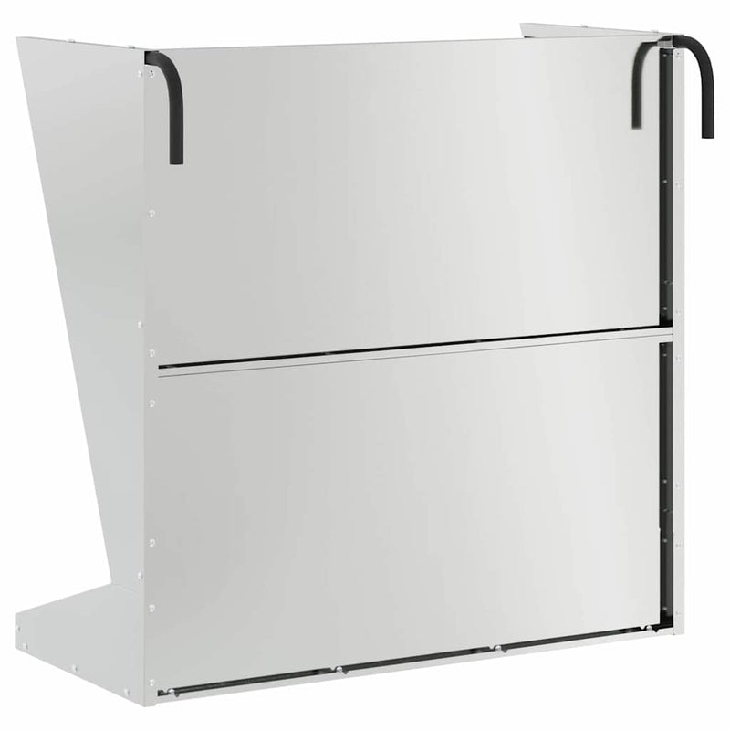 vidaXL Szénazsák Ezüst 71 x 33 x 70 cm Horganyzott acél