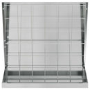 vidaXL Szénazsák Ezüst 71 x 33 x 70 cm Horganyzott acél