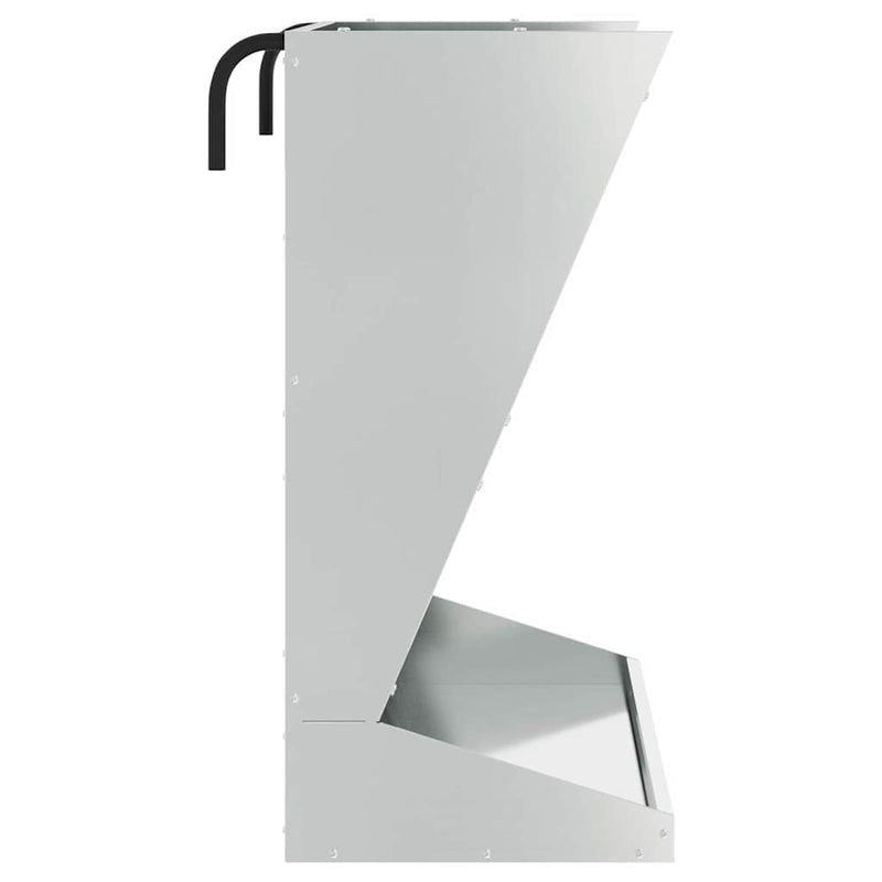 vidaXL Szénazsák Ezüst 71 x 33 x 70 cm Horganyzott acél