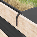 vidaXL Függő Szénatároló Fekete 61 x 33 x 66 cm Hidegen Hengerelt Acél