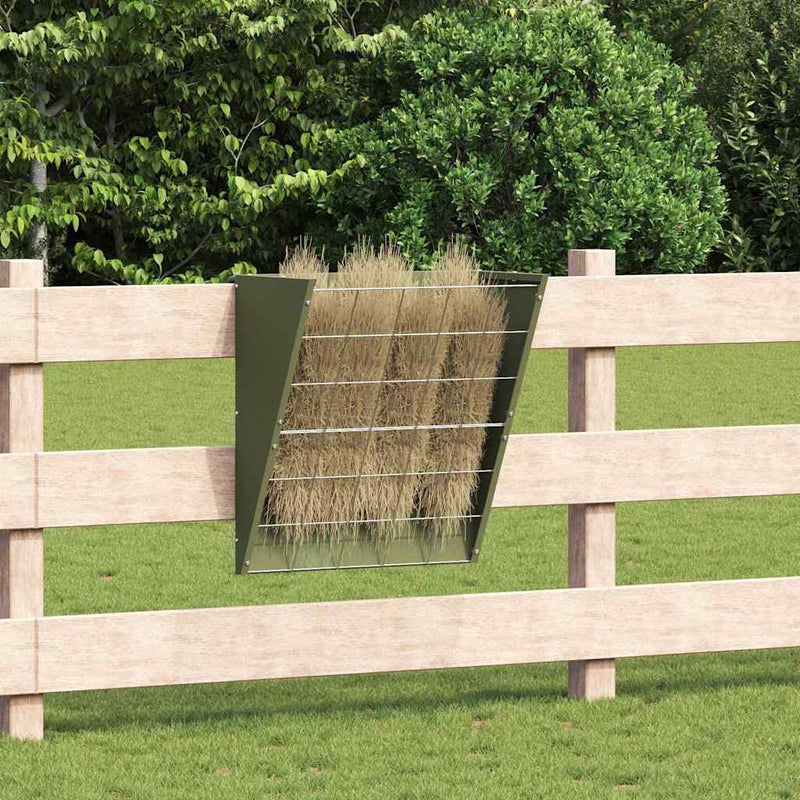 vidaXL Függő Szénatároló Olajzöld 61 x 33 x 66 cm