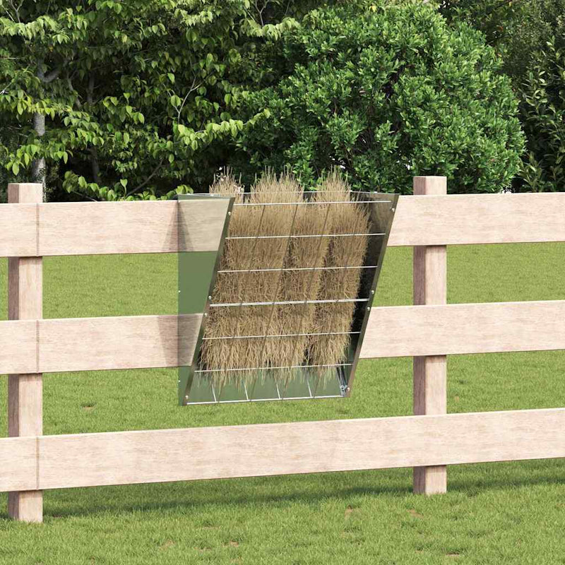 vidaXL Függő Szénatároló Ezüst 61 x 33 x 66 cm Horganyzott acél