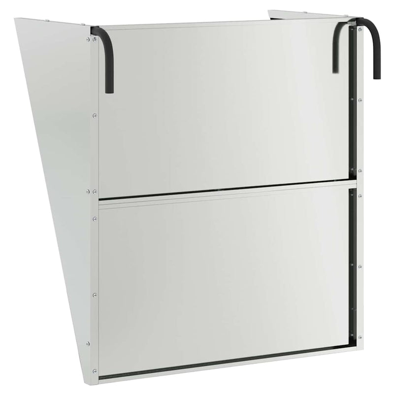 vidaXL Függő Szénatároló Ezüst 61 x 33 x 66 cm Horganyzott acél