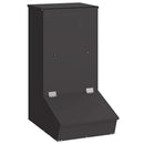 vidaXL Disznó Etető Fekete 55 x 38 x 76 cm Hidegen Hengerelt Acél