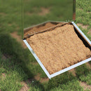 vidaXL Disznó Etető Ezüst 55 x 51 x 91.5 cm Horganyzott acél