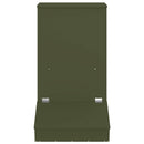 vidaXL Disznó Etető Olajzöld 55 x 51 x 91.5 cm Hidegen Hengerelt Acél