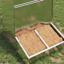 vidaXL Disznó Etető Ezüst 55 x 51 x 91.5 cm Horganyzott acél