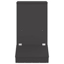 vidaXL Disznó Etető Fekete 55 x 51 x 91.5 cm Hidegen Hengerelt Acél