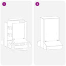 vidaXL Disznó Etető Olajzöld 55 x 51 x 91.5 cm Hidegen Hengerelt Acél