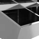 vidaXL Disznó Etető Ezüst 55 x 51 x 91.5 cm Horganyzott acél