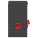 vidaXL Csirke etető Fekete 60.5 x 29 x 51 cm Hidegen Hengerelt Acél