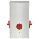 vidaXL Csirke etető Ezüst 60.5 x 29 x 51 cm Horganyzott acél