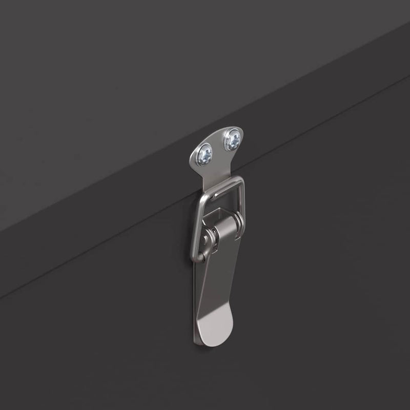 vidaXL Csirke etető Fekete 60.5 x 29 x 51 cm Hidegen Hengerelt Acél