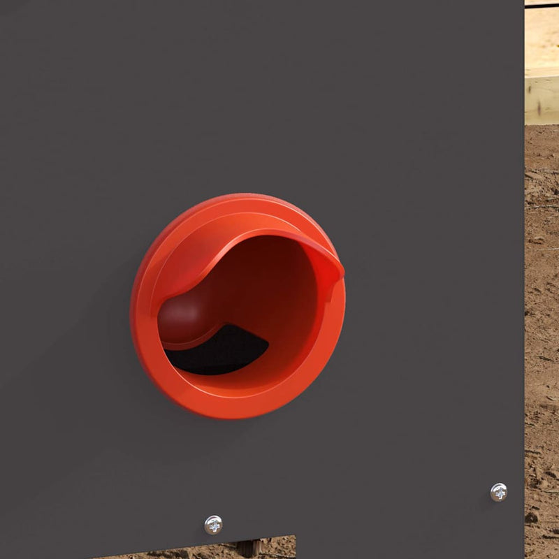 vidaXL Csirke etető Fekete 60.5 x 29 x 51 cm Hidegen Hengerelt Acél