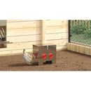 vidaXL Csirke etető Ezüst 40,5 x 25 x 38 cm Horganyzott acél