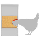 vidaXL Csirke etető Ezüst 60.5 x 29 x 51 cm Horganyzott acél