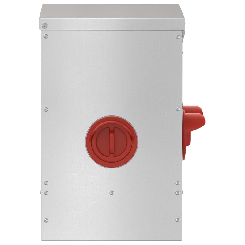 vidaXL Csirke etető Ezüst 60.5 x 29 x 51 cm Horganyzott acél