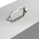 vidaXL Csirke etető Ezüst 41,5 x 20,5 x 33 cm Horganyzott acél