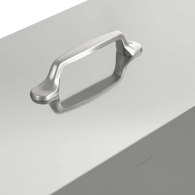 vidaXL Csirke etető Ezüst 41,5 x 20,5 x 33 cm Horganyzott acél