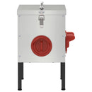 vidaXL Csirke etető Ezüst 41,5 x 20,5 x 33 cm Horganyzott acél