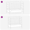 vidaXL Haszonállat Etető Fekete 100 x 60 x 90 cm