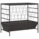 vidaXL Haszonállat Etető Fekete 100 x 60 x 90 cm