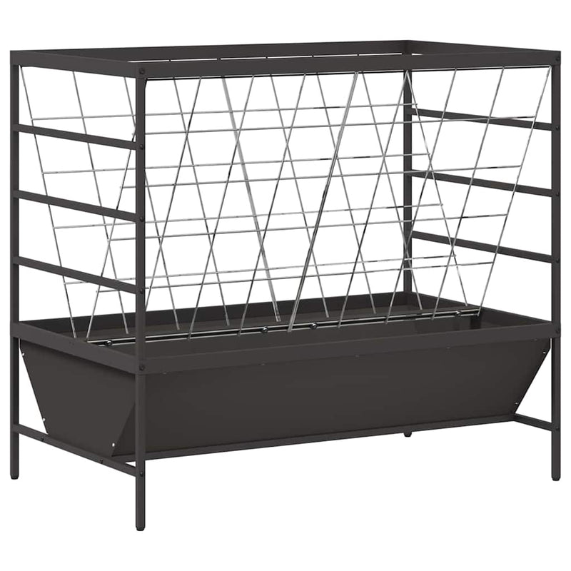 vidaXL Haszonállat Etető Fekete 100 x 60 x 90 cm