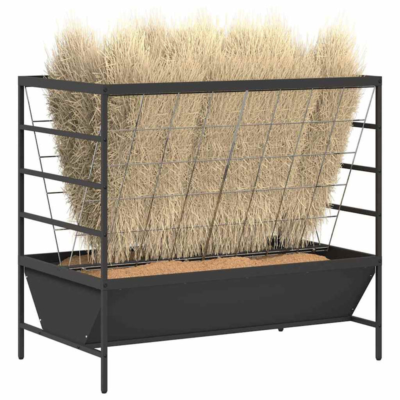 vidaXL Haszonállat Etető Fekete 100 x 60 x 90 cm