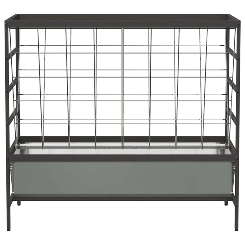 vidaXL Haszonállat Etető Ezüst 100 x 60 x 90 cm Horganyzott acél