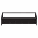 vidaXL Állattenyésztési takarmányzó Fekete 111 x 76 x 38 cm